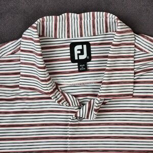 FootJoy‎ Golf Polo Shirt Mens XL Striped Short Sleeve Athletic Performance